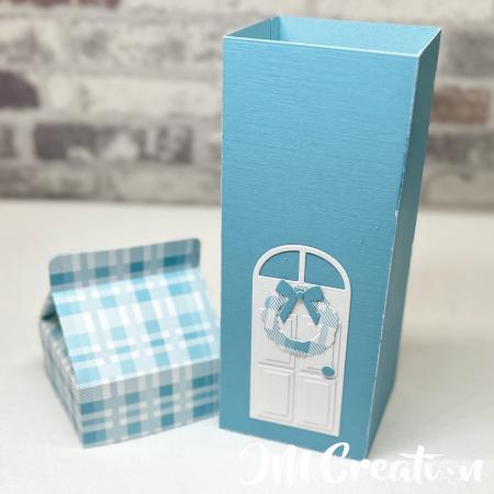 Milchkarton mit Deckel - Stanzschablone